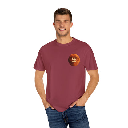Swasticoin Cosmic Unisex T-Shirt with Moon Design, Perfect for Everyday Wear, Casual Outings, Gifts for Space Enthusiasts, and Eco-friendly Fashion