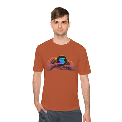 Unisex Moisture Wicking Tee featuring SOLANA & YZY designs, Perfect for Athletes, Casual Wear, Fitness Goals, Everyday Use, Sports Events