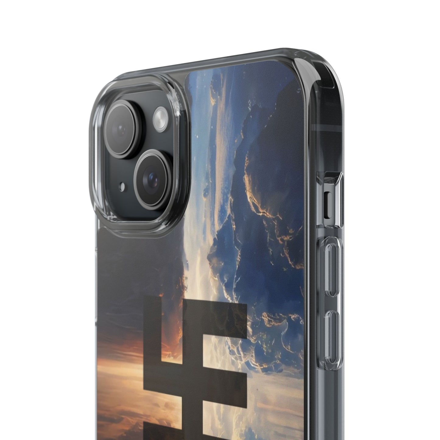 Swasticoin Nature-Themed Clear Phone Case, Unique Phone Cover with Scenic Design, Eco-Friendly Protection, Gift for Travelers, Custom Phone Accessory