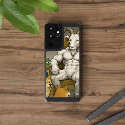 Whimsical Clear Phone Cases with Goat Design - Perfect Gift for Animal Lovers, Unique Phone Accessories, Fun Cell Phone Cases, Quirky [...]