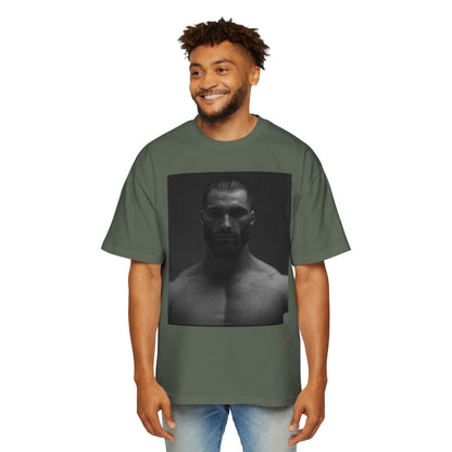 GIGA Stylish Men's Oversized Tee for Comfort Lovers, Casual Wear, Street Style, Gift for Him, Trendy Tee with Gigachad Design