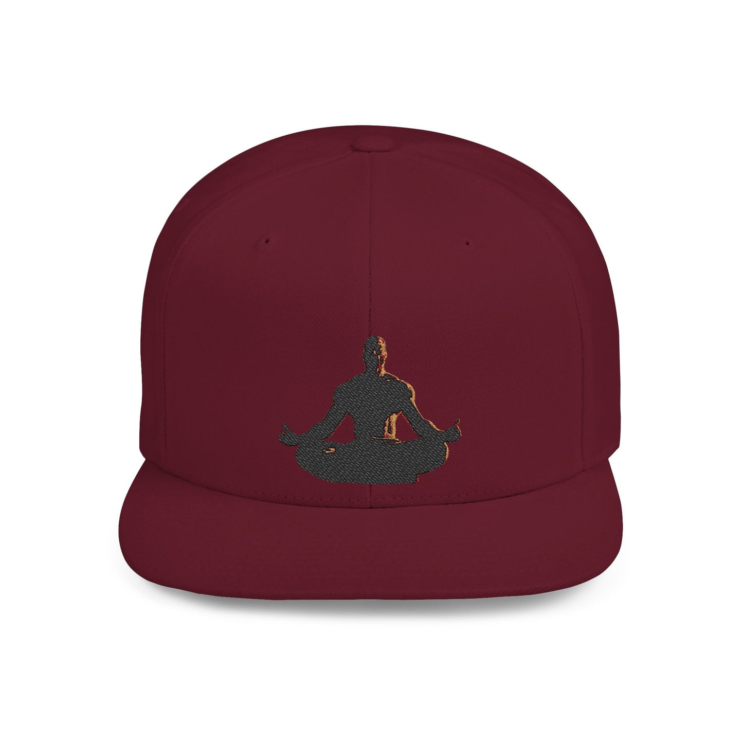 GIGA Zen Meditation Flat Bill Snapback Hat, Mindfulness Cap, Yoga Headwear, Gift for Him/Her, Casual Everyday Wear, Stylish Accessory