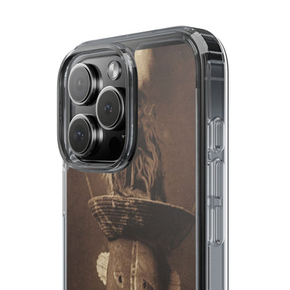 Yei Vintage Ethnic Clear Phone Case, Unique Phone Protector, Bohemian iPhone Case, Artistic Clear Cover, Cultural Phone Accessory
