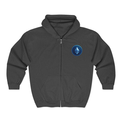 Ethereum Unisex Heavy Blend™ Full Zip Hooded Sweatshirt