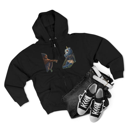 4NBT Unisex Graphic Zip Hoodie with Unique Designs, Cozy Casual Wear, Perfect Gift for Friends, Streetwear Essentials, Unisex Fashion Item