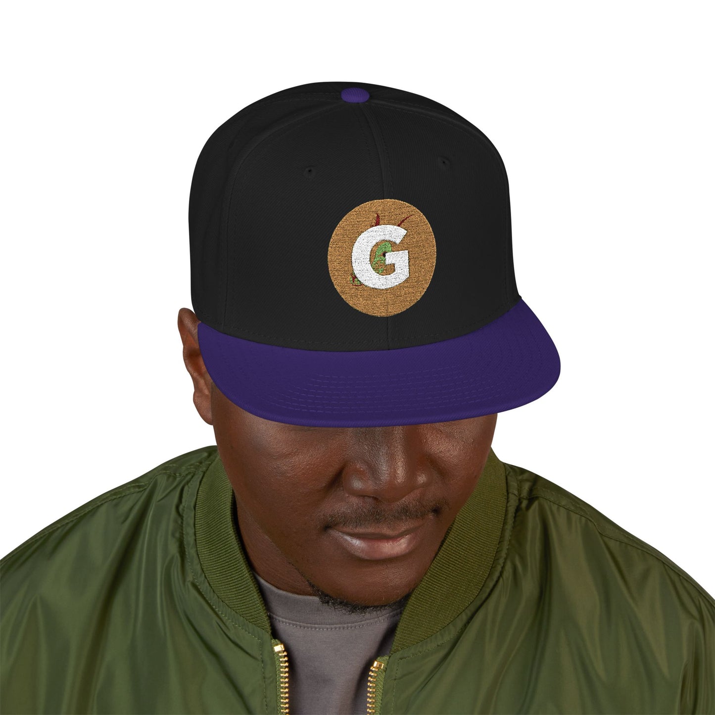 Custom Goat Embroidered Snapback Cap, Trendy Hat, Streetwear Accessory, Gift for Him, Casual Headwear, Sports Cap, Logo Hat