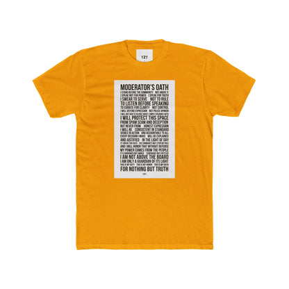4NBT Moderator's Oath Unisex Cotton Crew Tee, Funny T-Shirt, Gift for Moderators, Social Media Apparel, Casual Tee, Unique Graphic Shirt