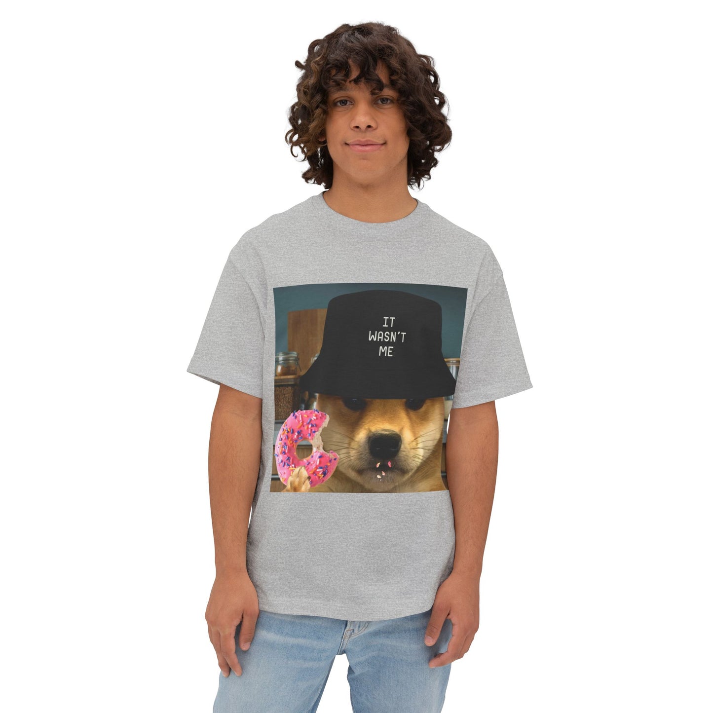 WIF Boxy Tee, Unisex Oversized T-Shirt, Gift for Dog Lovers, Cute Pet Apparel, Casual Everyday Wear, Funny Graphic Tee