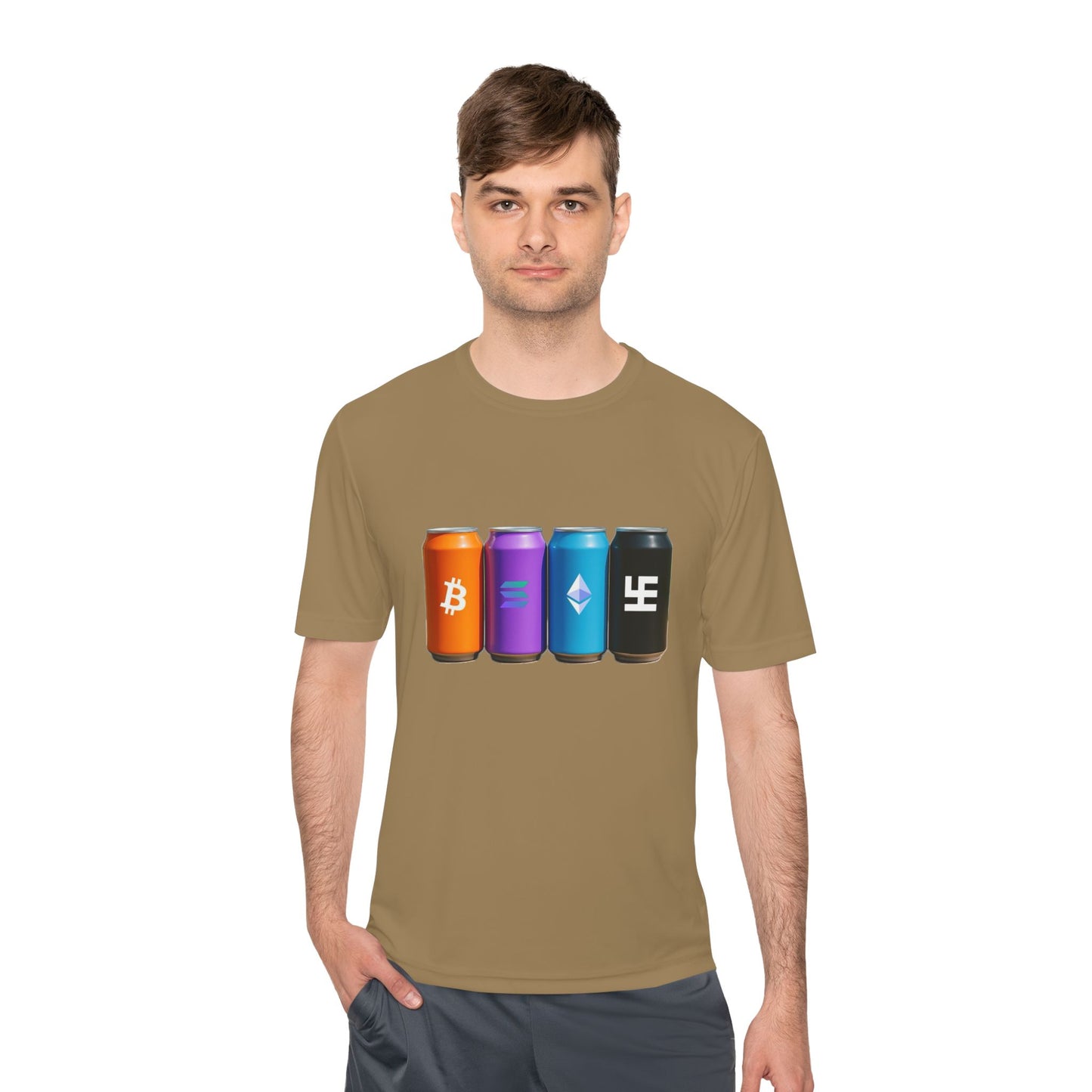 Swasticoin/Crypto Cans Unisex Moisture Wicking Tee, Perfect for Gamers, Crypto Enthusiasts, Gift for Tech Lovers, Casual Wear, Sports Shirt