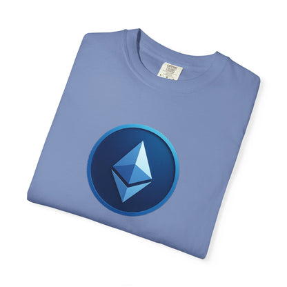 Ethereum Graphic T-Shirt, Unisex Casual Tee, Blockchain Apparel, Gamer Shirt, Crypto Gift, Stylish Streetwear