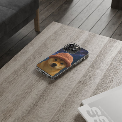 WIF Lovers Clear Phone Case, Cute Phone Cover for Animal Lovers, Pet Gift, Trendy Smartphone Accessory, Unique Dog Case