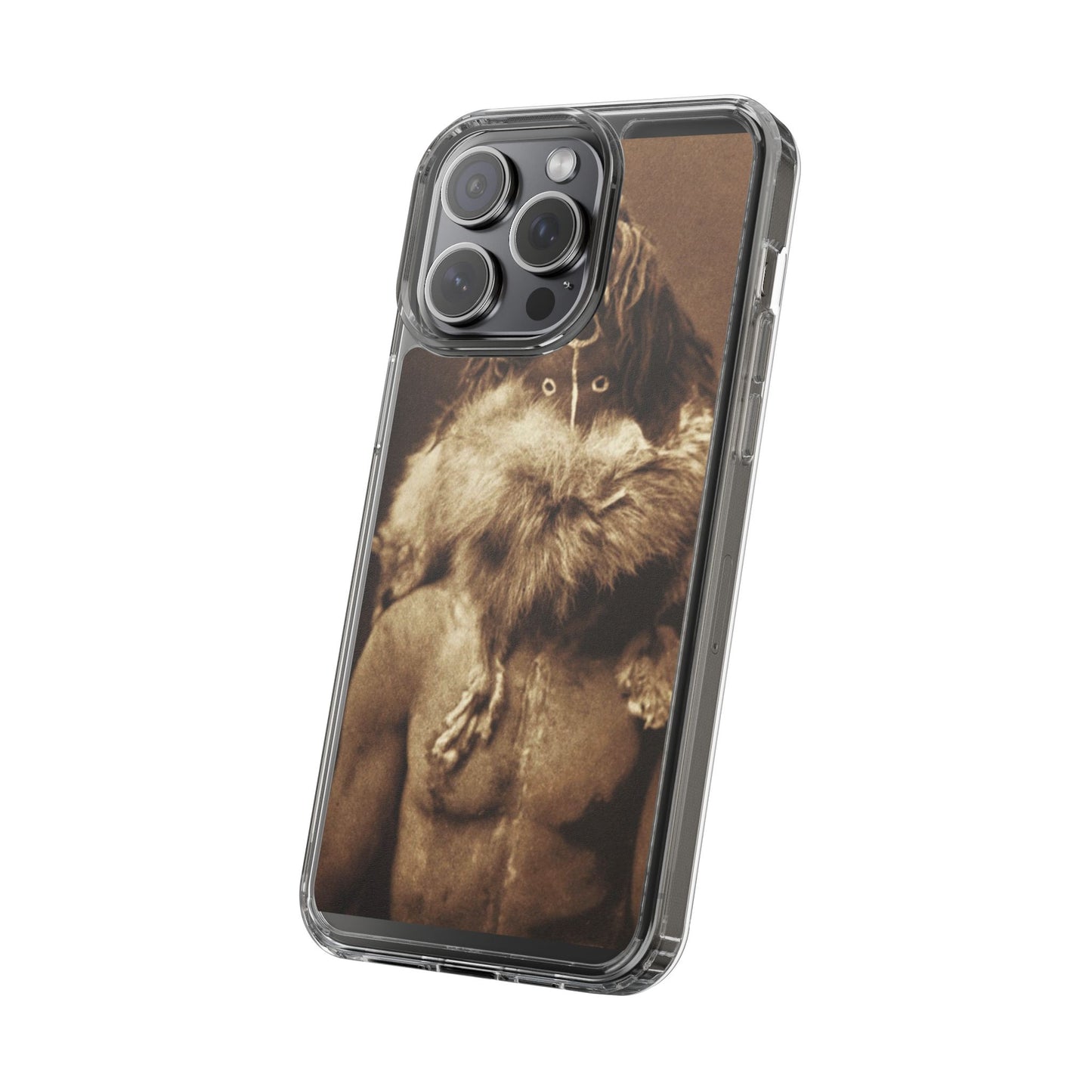 Yei Vintage Art Phone Case, Clear Case, Unique Gift for Art Lovers, Bohemian Style, Customizable Phone Cover, Trendy Accessories