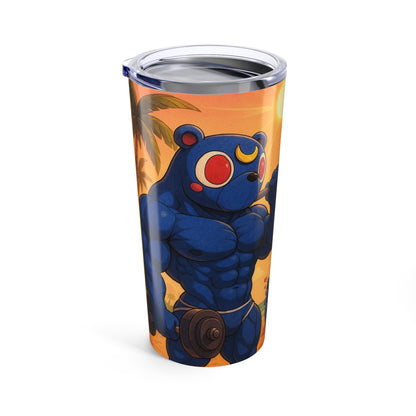 4NBT Sunset Glow 20oz Tumbler, Insulated Travel Mug, Beach Vibes Drinkware, Gifts for Outdoors Lovers, Personalized Coffee Cup