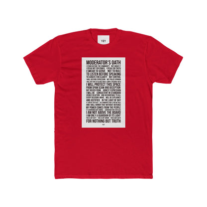 4NBT Moderator's Oath Unisex Cotton Crew Tee, Funny T-Shirt, Gift for Moderators, Social Media Apparel, Casual Tee, Unique Graphic Shirt