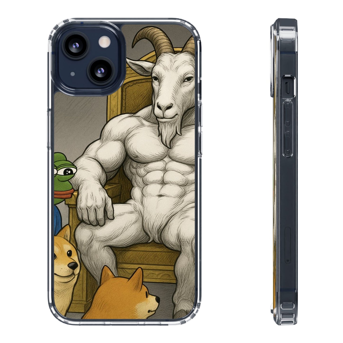 Whimsical Clear Phone Cases with Goat Design - Perfect Gift for Animal Lovers, Unique Phone Accessories, Fun Cell Phone Cases, Quirky [...]