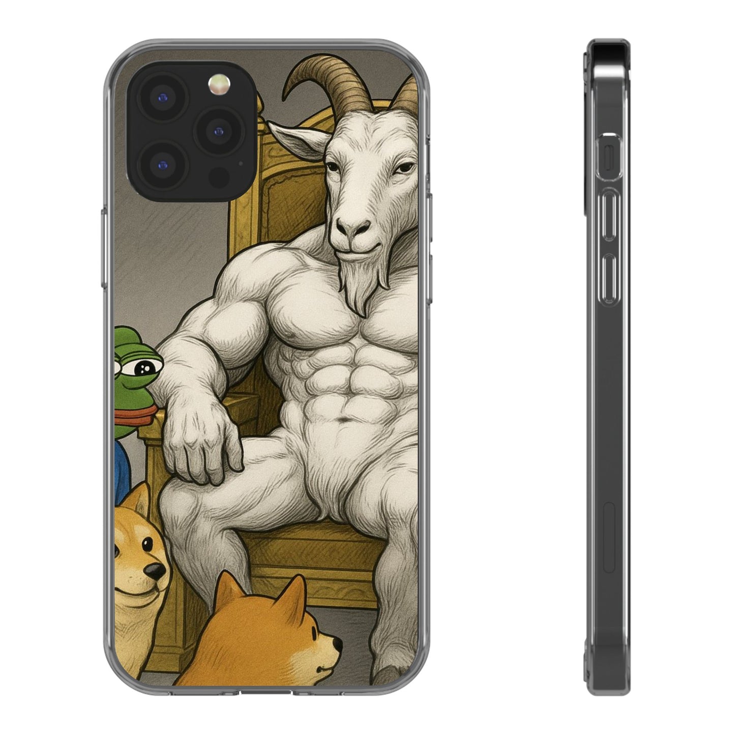 Whimsical Clear Phone Cases with Goat Design - Perfect Gift for Animal Lovers, Unique Phone Accessories, Fun Cell Phone Cases, Quirky [...]