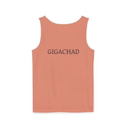 GIGA Unisex Garment-Dyed Tank Top, Summer Apparel, Funny Graphic Tee, Workout Wear, Unique Gift Idea, Casual Outfit