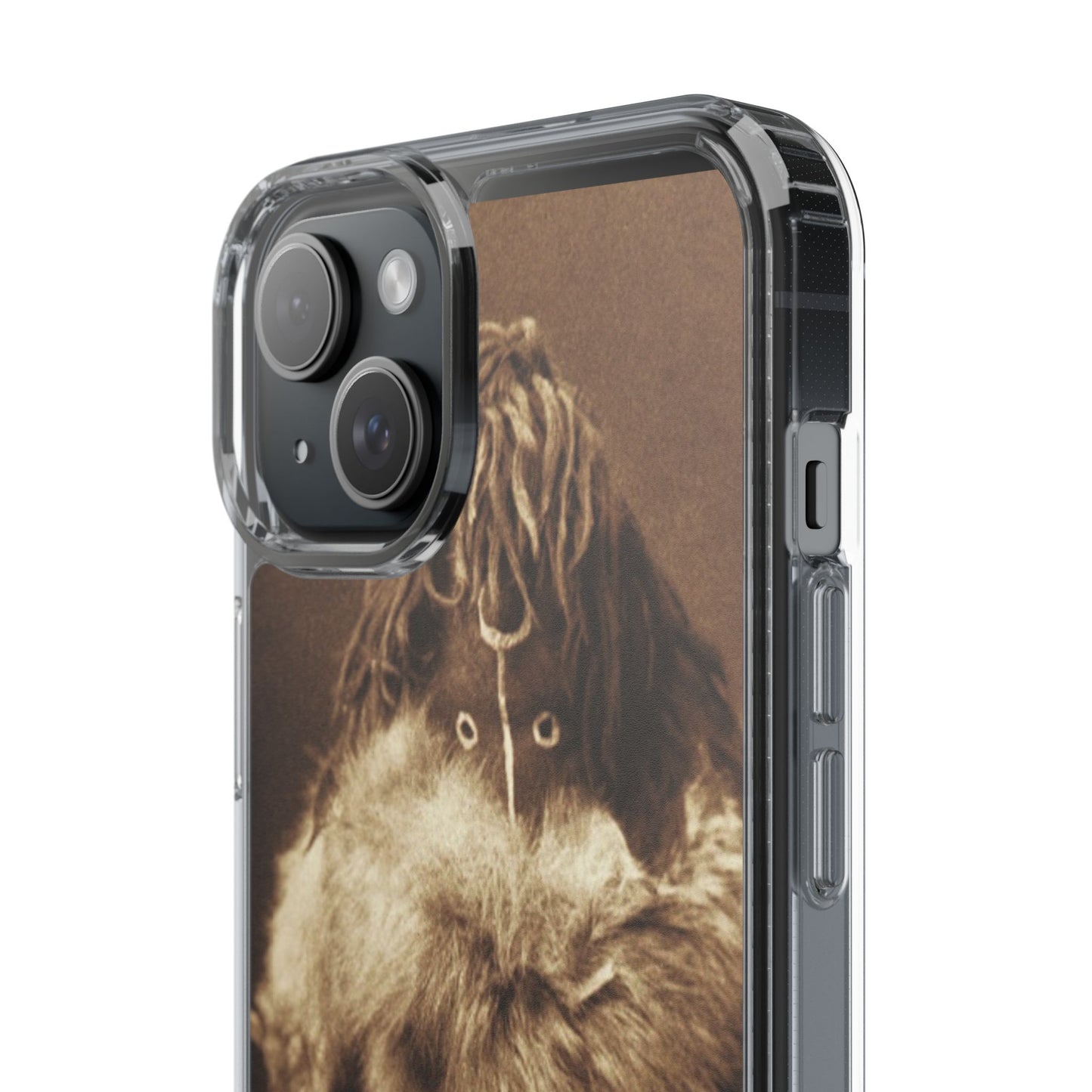 Yei Vintage Art Phone Case, Clear Case, Unique Gift for Art Lovers, Bohemian Style, Customizable Phone Cover, Trendy Accessories