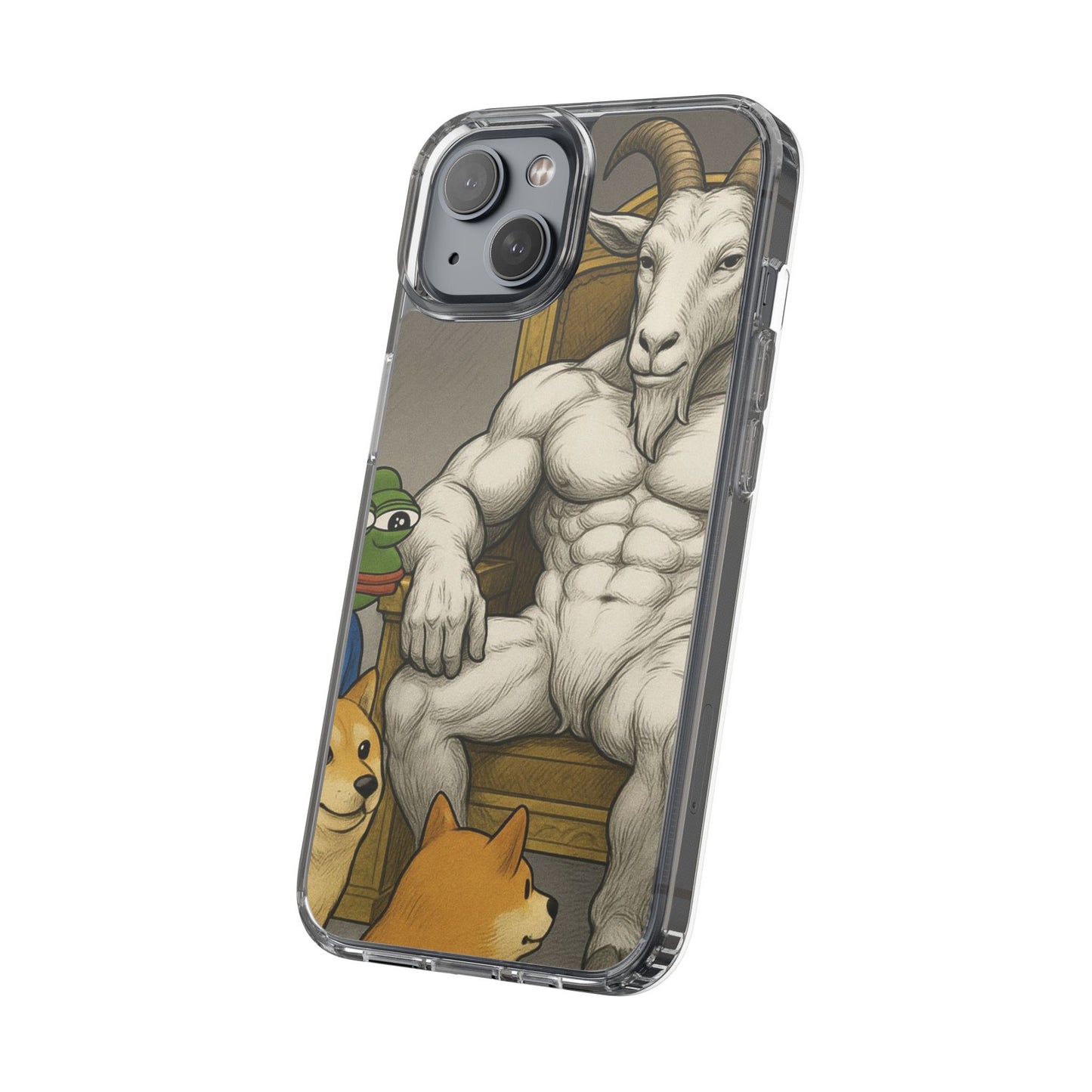 Whimsical Clear Phone Cases with Goat Design - Perfect Gift for Animal Lovers, Unique Phone Accessories, Fun Cell Phone Cases, Quirky [...]