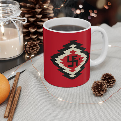 Ye-I Whirling Log Inspired 11oz Mug - Unique Gift for Coffee Lovers, Home Decor, Kitchenware, Boho Style, Collectible Drinkware