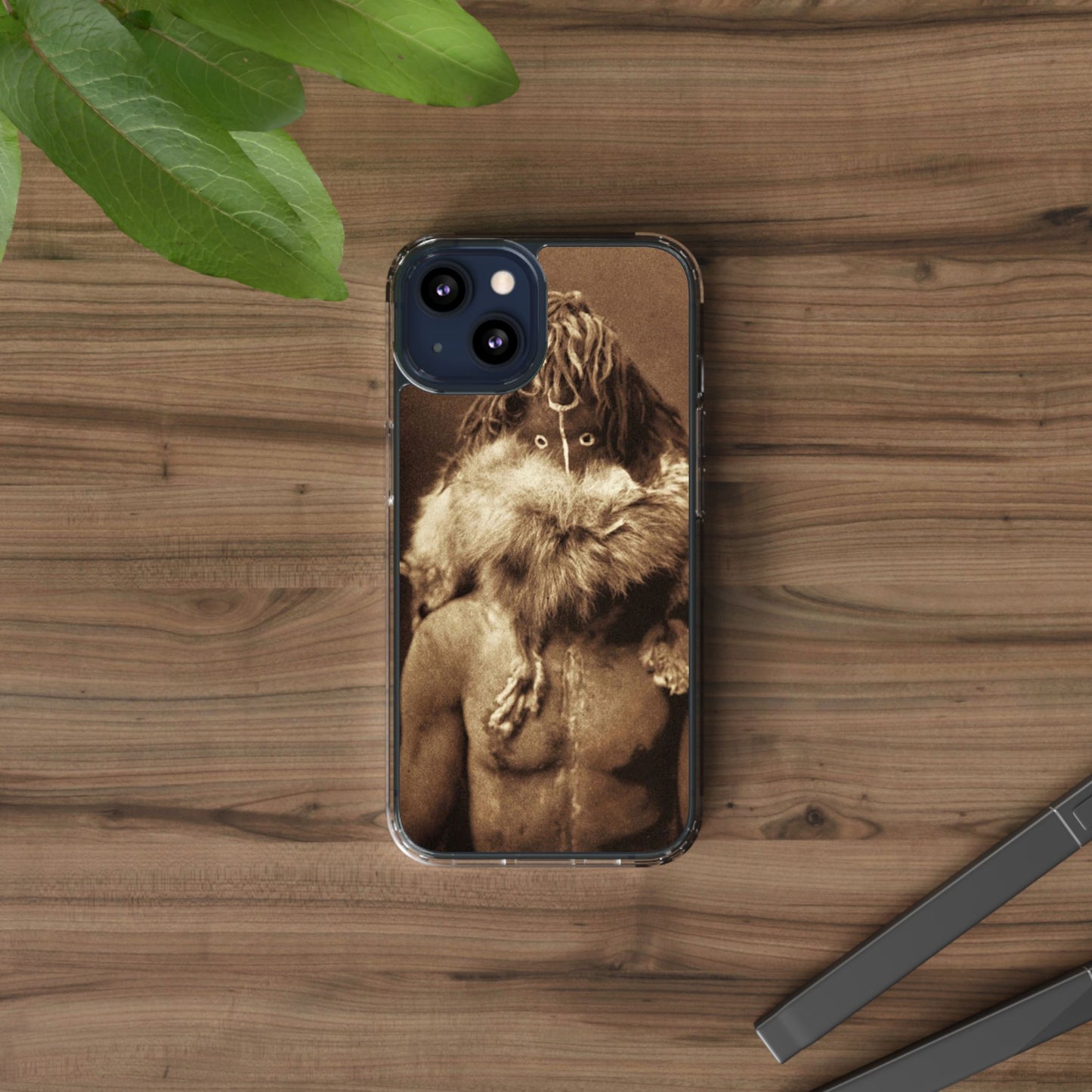 Yei Vintage Art Phone Case, Clear Case, Unique Gift for Art Lovers, Bohemian Style, Customizable Phone Cover, Trendy Accessories