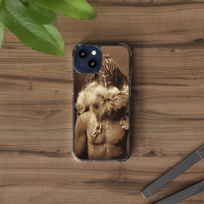 Yei Vintage Art Phone Case, Clear Case, Unique Gift for Art Lovers, Bohemian Style, Customizable Phone Cover, Trendy Accessories