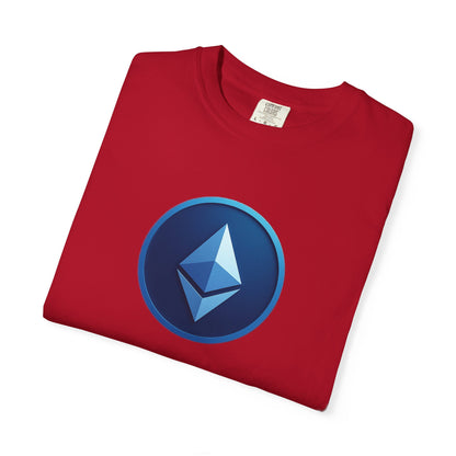 Ethereum Graphic T-Shirt, Unisex Casual Tee, Blockchain Apparel, Gamer Shirt, Crypto Gift, Stylish Streetwear