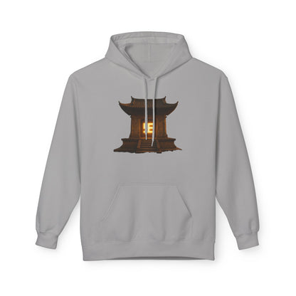 YZY Swasticoin Serene Lantern Hoodie, Cozy Fleece Hooded Sweatshirt, Gift for Nature Lovers, Casual Wear, Outdoor Adventures, Fall Fashion