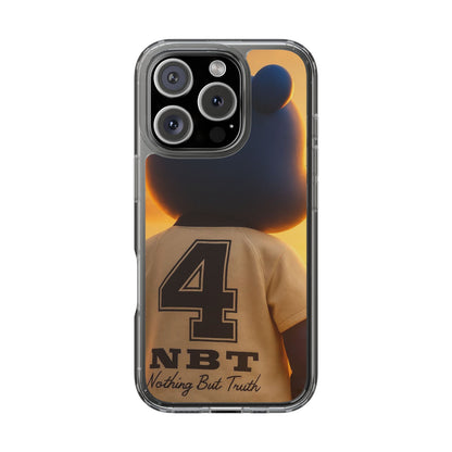 4NBT Trillion Bear Clear Phone Case, Aesthetic Phone Cover, Unique Gift for Animal Lovers, Stylish iPhone Accessory, Perfect for Birthdays