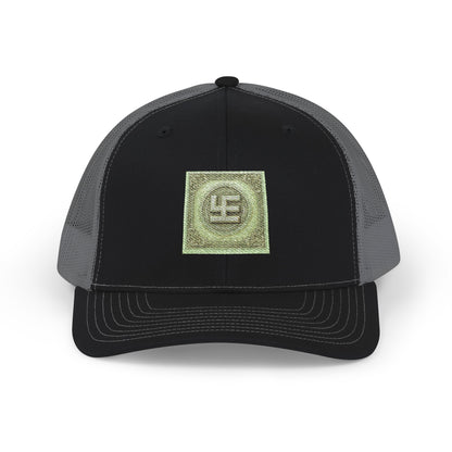 Swasticoin Sparkling Embroidered Snapback Trucker Cap, Stylish Outdoor Hat, Unique Gift for Holidays, Casual Wear, Fashion Accessory