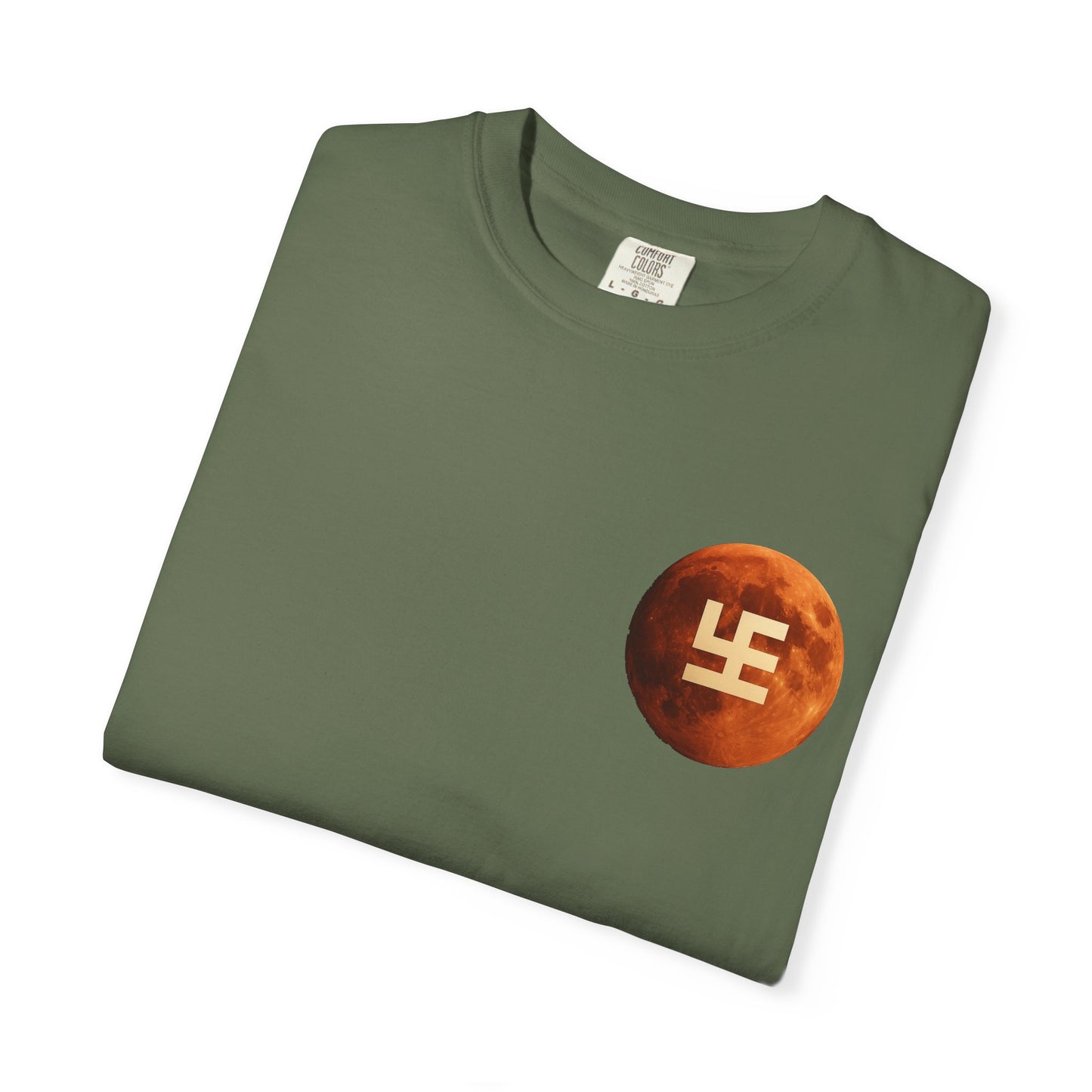 Swasticoin Cosmic Unisex T-Shirt with Moon Design, Perfect for Everyday Wear, Casual Outings, Gifts for Space Enthusiasts, and Eco-friendly Fashion