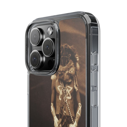 Vintage Spirit Animal Clear Phone Case, Eco-Friendly Cell Phone Cover, Unique Gift for Nature Lovers, Boho Style Mobile Accessory, [...]