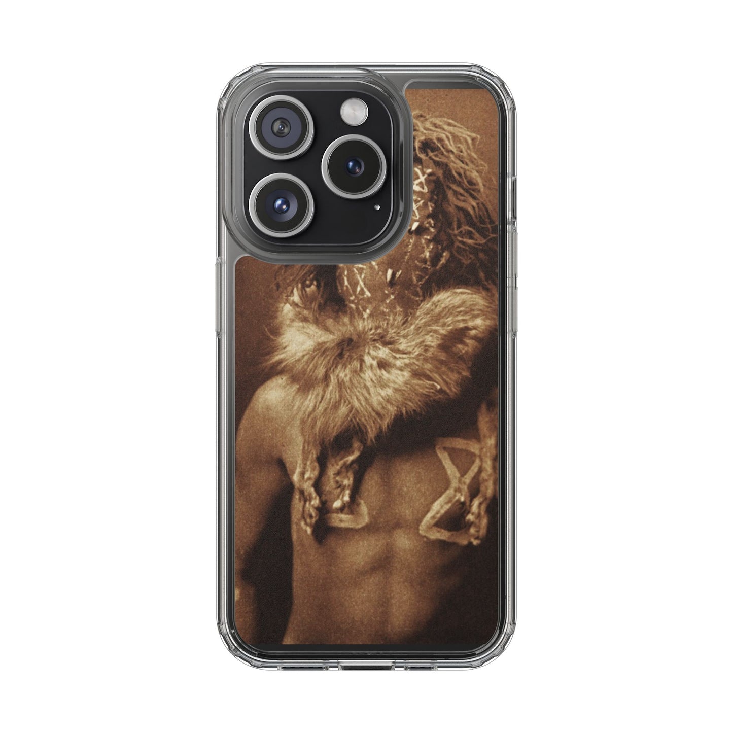 Yei Artistic Clear Phone Case for Unique Expression, Phone Accessories, Nature Lovers, Boho Style, Gift for Him/Her