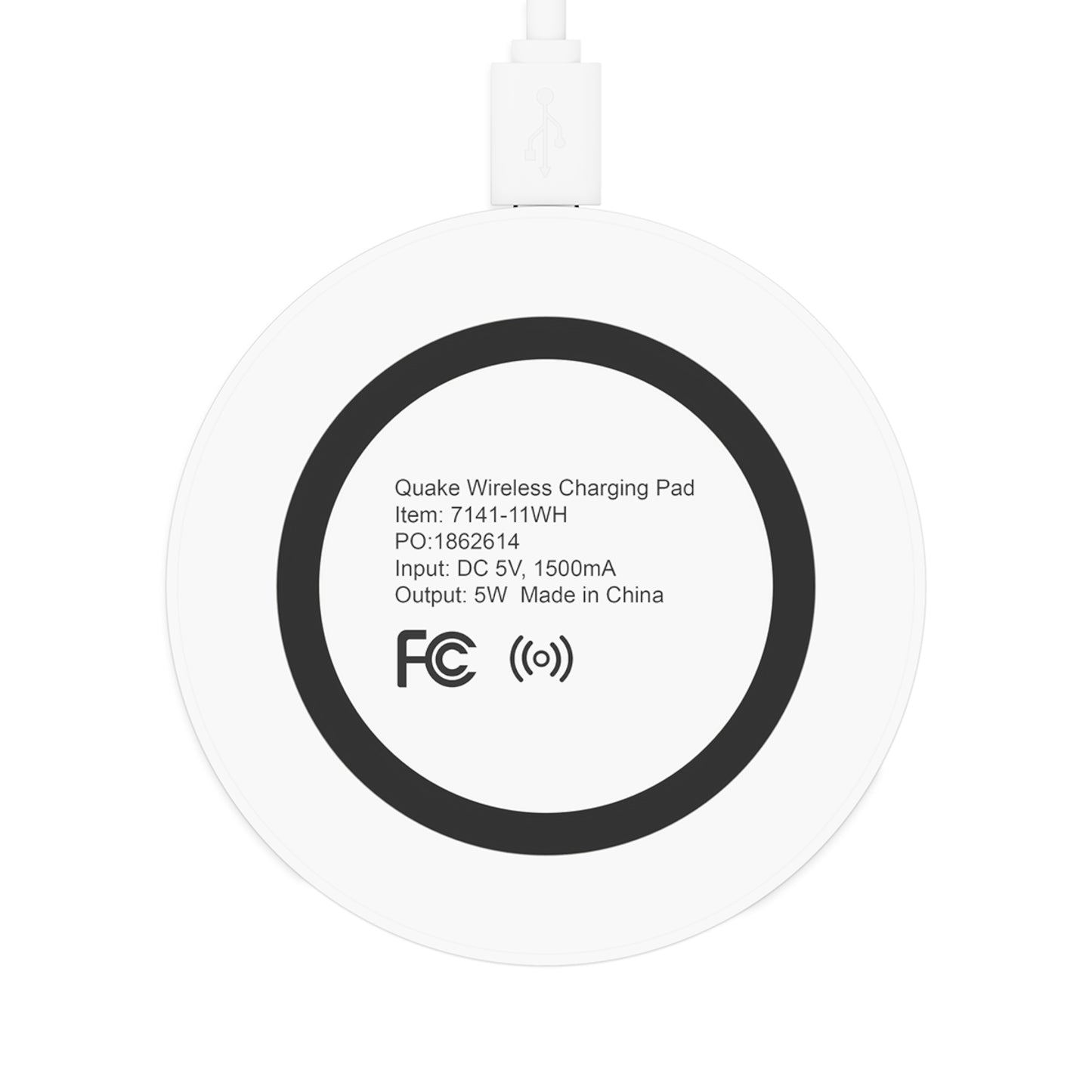 Quake Wireless Charging Pad: Personalized Goat Design, Eco-Friendly Tech Accessory, Ideal for Home, Office, Gifts, and Holidays