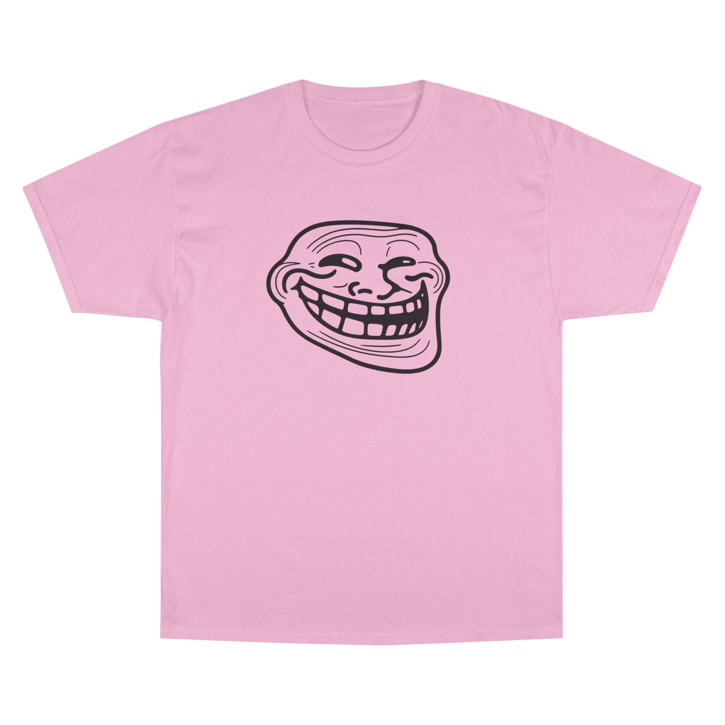 TROLL Funny Meme Champion T-Shirt, Humor Shirt, Gift for Gamers, Casual Wear, Laughing Face Tee, Perfect for Parties
