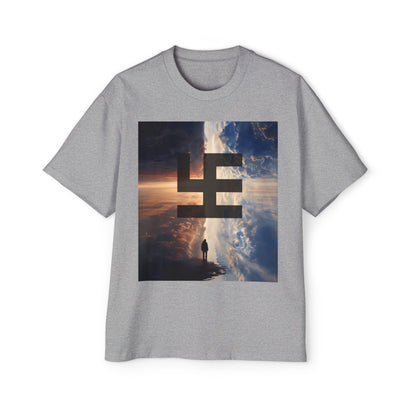 Swasticoin Men's Heavy Oversized Tee with Eye-Catching Design | Casual Wear, Graphic Tee, Street Style, Unisex Fashion, Gift Idea