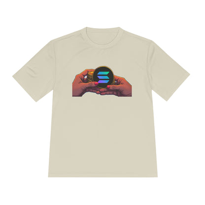 Unisex Moisture Wicking Tee featuring SOLANA & YZY designs, Perfect for Athletes, Casual Wear, Fitness Goals, Everyday Use, Sports Events