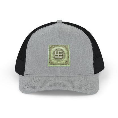 Swasticoin Sparkling Embroidered Snapback Trucker Cap, Stylish Outdoor Hat, Unique Gift for Holidays, Casual Wear, Fashion Accessory
