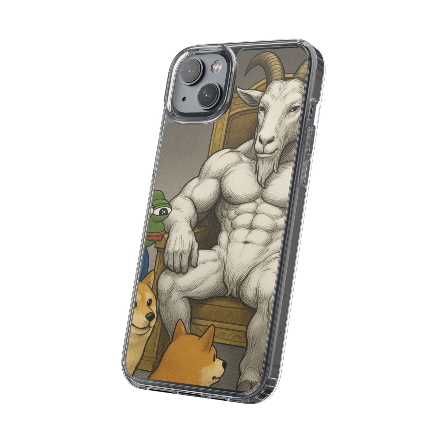 Whimsical Clear Phone Cases with Goat Design - Perfect Gift for Animal Lovers, Unique Phone Accessories, Fun Cell Phone Cases, Quirky [...]