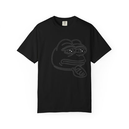 Thoughtful Pepe Unisex T-Shirt, Funny Graphic Tee, Gift for Friends, Casual Wear, Meme Inspired Fashion
