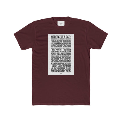 4NBT Moderator's Oath Unisex Cotton Crew Tee, Funny T-Shirt, Gift for Moderators, Social Media Apparel, Casual Tee, Unique Graphic Shirt