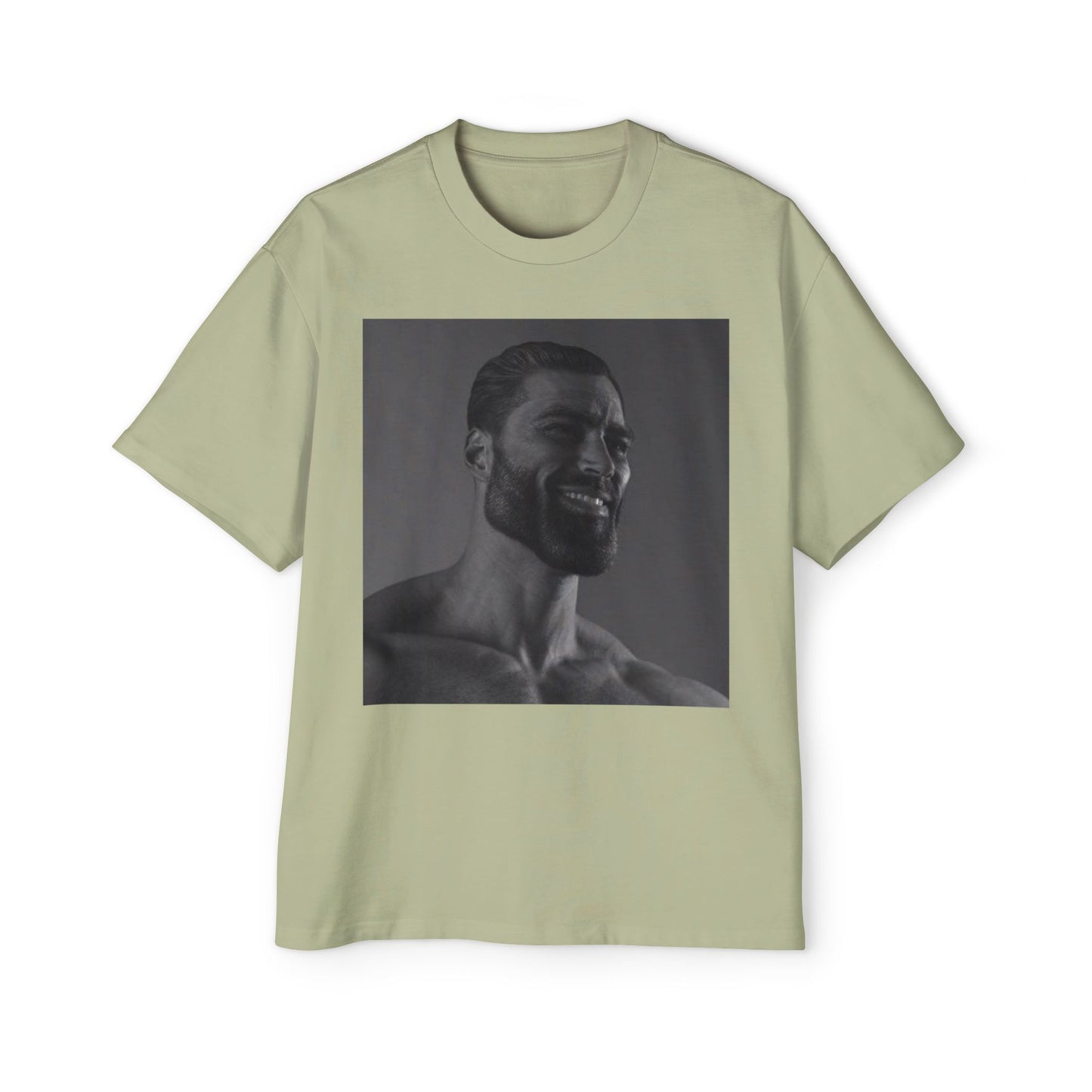 GIGA Men's Heavy Oversized Tee | Casual Streetwear Shirt, Graphic Tee, Gift for Him, Unisex Style, Trendy Apparel