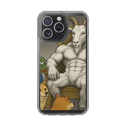Whimsical Clear Phone Cases with Goat Design - Perfect Gift for Animal Lovers, Unique Phone Accessories, Fun Cell Phone Cases, Quirky [...]