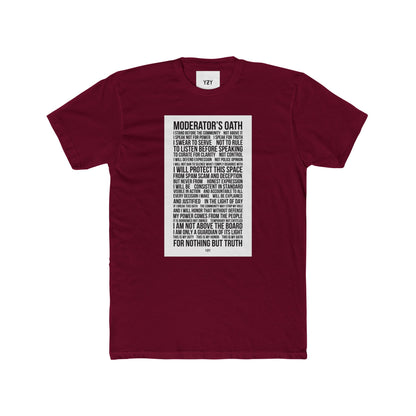 4NBT Moderator's Oath Unisex Cotton Crew Tee, Funny T-Shirt, Gift for Moderators, Social Media Apparel, Casual Tee, Unique Graphic Shirt