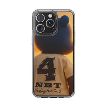 4NBT Trillion Bear Clear Phone Case, Aesthetic Phone Cover, Unique Gift for Animal Lovers, Stylish iPhone Accessory, Perfect for Birthdays