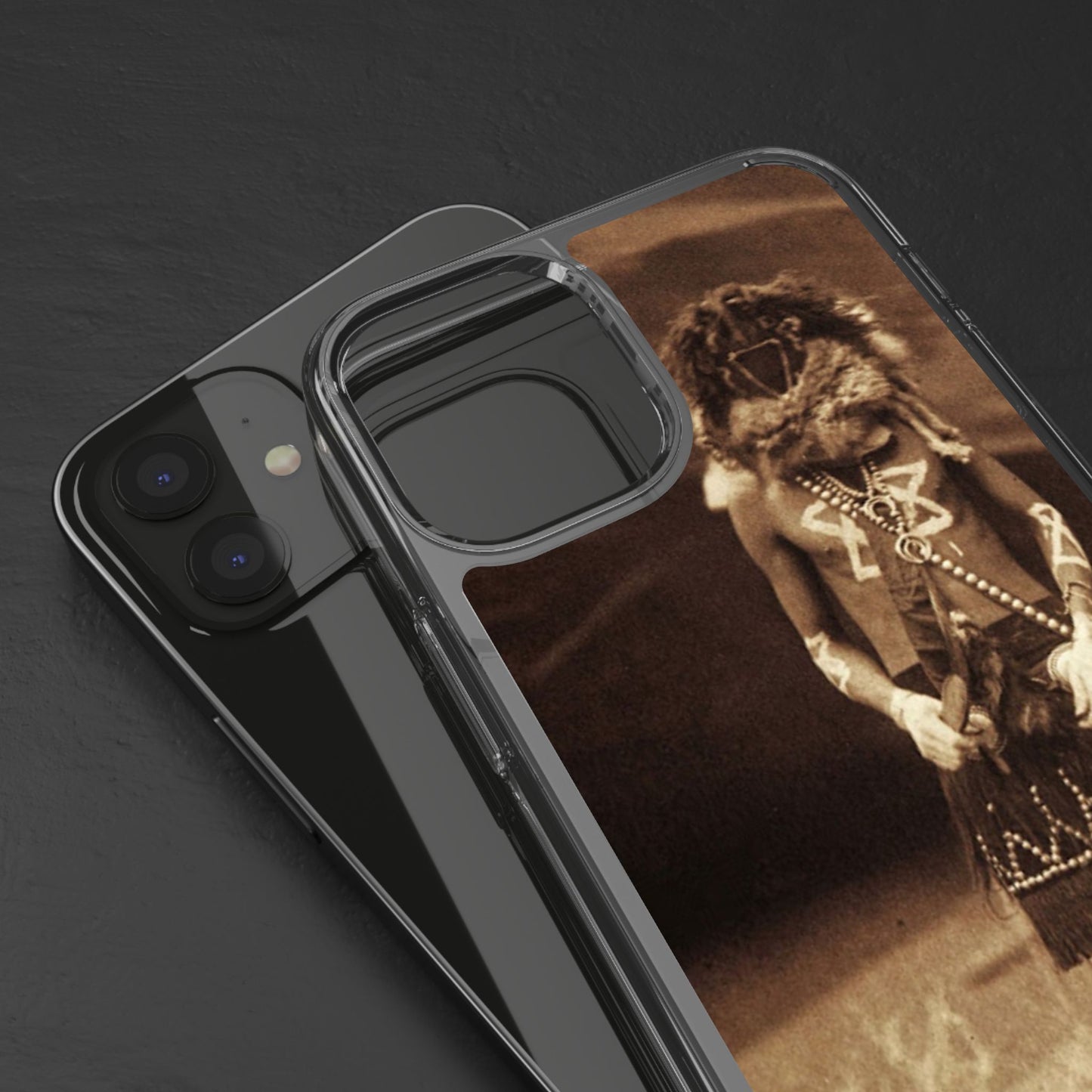 Vintage Spirit Animal Clear Phone Case, Eco-Friendly Cell Phone Cover, Unique Gift for Nature Lovers, Boho Style Mobile Accessory, [...]
