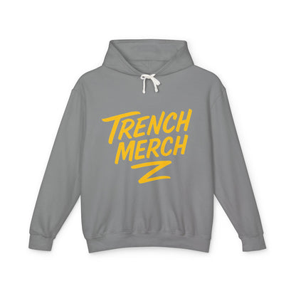 Trench Merch Unisex Lightweight Hooded Sweatshirt, Casual Streetwear, Spring Fashion, Gift for Friends, Layering Essential, Trendy Outfit