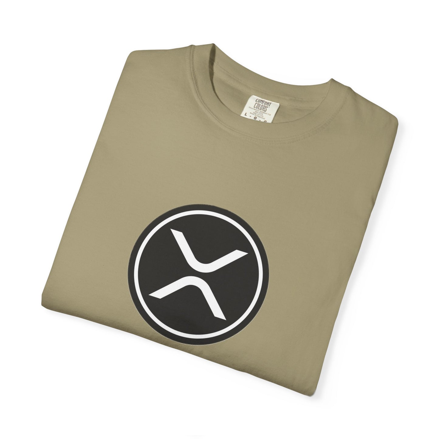XRP Unisex Garment-Dyed T-Shirt with Minimalist Logo, Stylish Casual Wear, Perfect for Gifts, Everyday Comfort, Cool Streetwear
