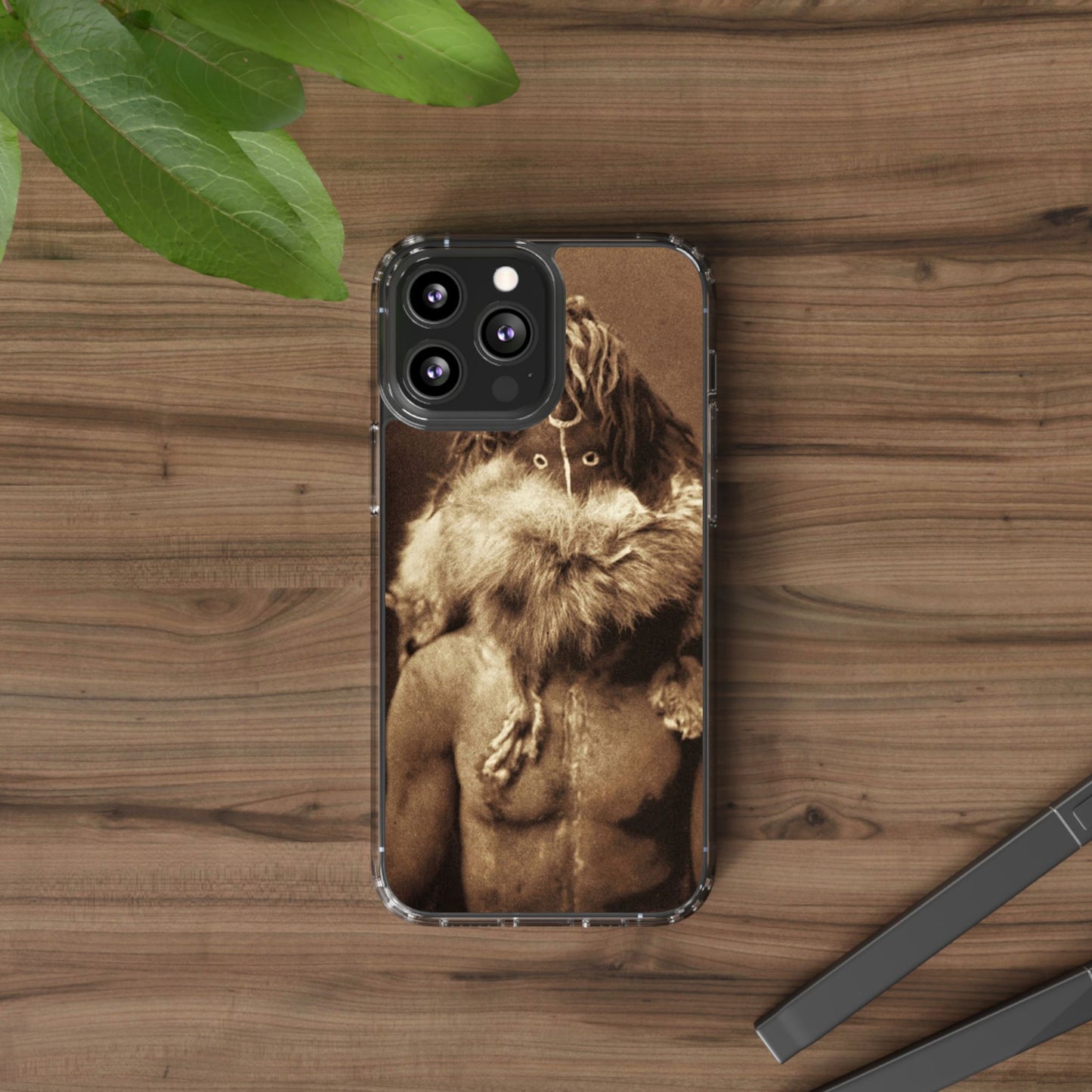 Yei Vintage Art Phone Case, Clear Case, Unique Gift for Art Lovers, Bohemian Style, Customizable Phone Cover, Trendy Accessories