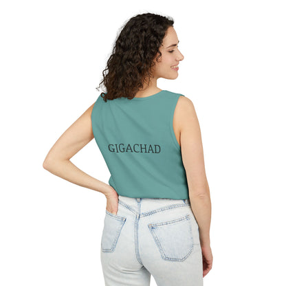 GIGA Unisex Garment-Dyed Tank Top, Summer Apparel, Funny Graphic Tee, Workout Wear, Unique Gift Idea, Casual Outfit